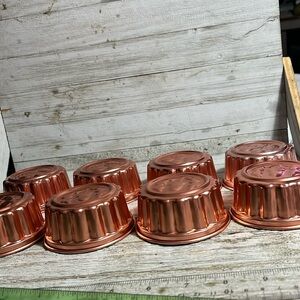 Copper-pink small jello molds